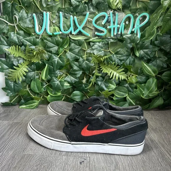Nike Zoom Stefan Janoski Men's Size 11 Black Gray Skateboarding Shoes 333824-062